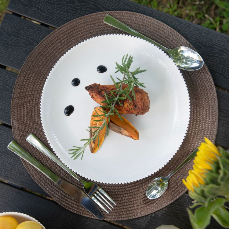 Talerz płytki AURORA 26,5cm biały